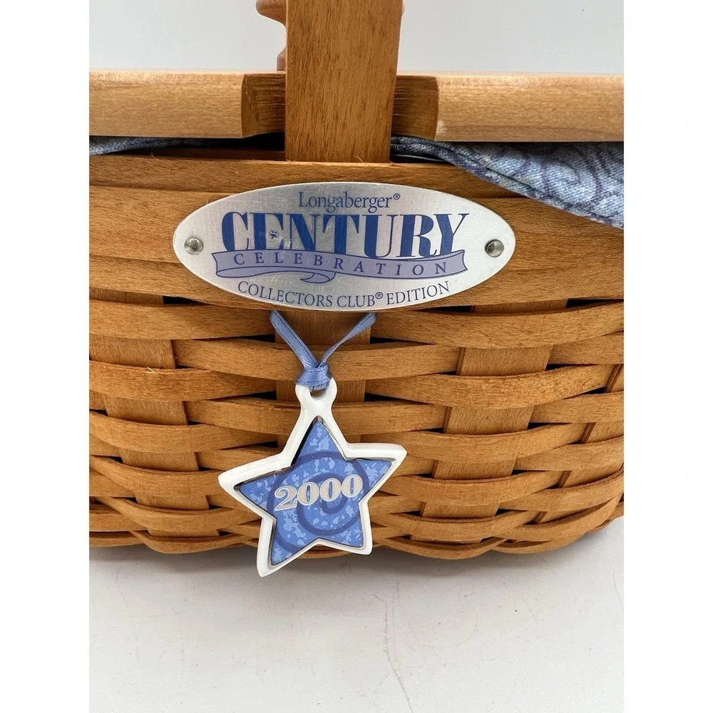 ⭐ Longaberger Collectors Club 2000 Century Celebrations Basket Combo – Signed 🎉